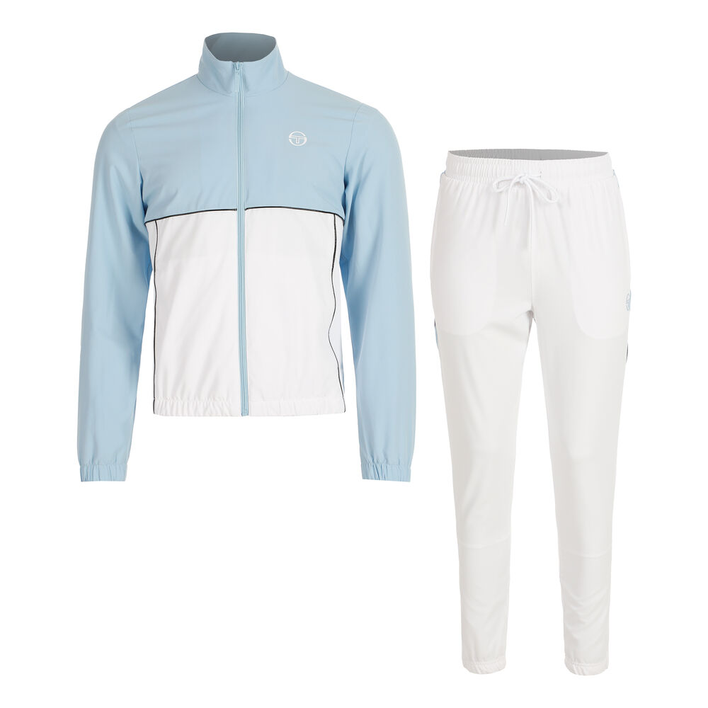 Sergio Tacchini Deriva Chándal Hombres - Blanco, Azul Claro