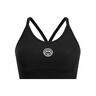 Crew Low Support Strappy Sujetador Deportivo Mujeres-Negro
