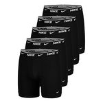 Ropa Nike Nike Essential Cotton Stretch Boxer Brief Calzoncillos tipo b&oacute;xer - Pack de 5 Hombres-negro