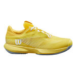 Zapatillas de tenis Wilson Wilson Kaos Swift 1.5  2024 Zapatilla tierra batida Mujeres - amarillo, blanco