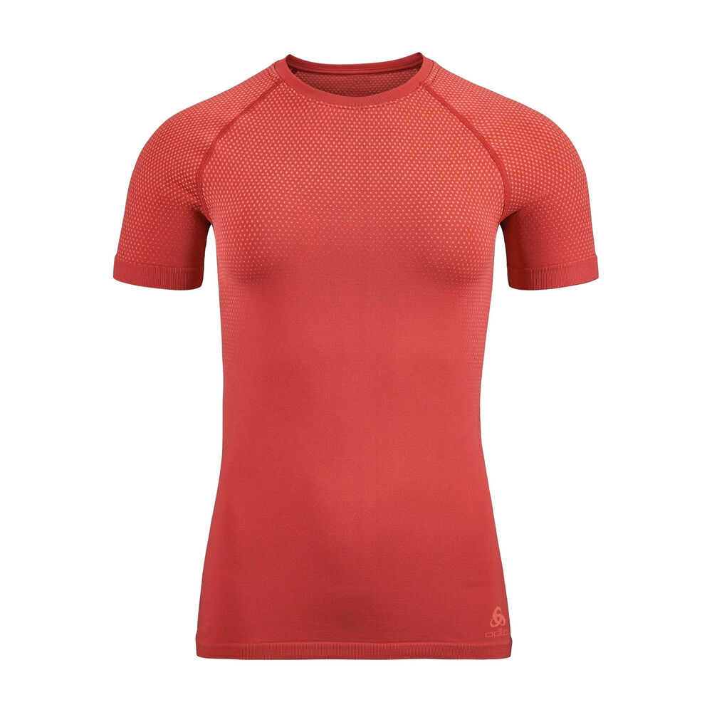 Odlo BL Top Crew Neck Performance Light Eco Camiseta De Running Mujeres - Rojo