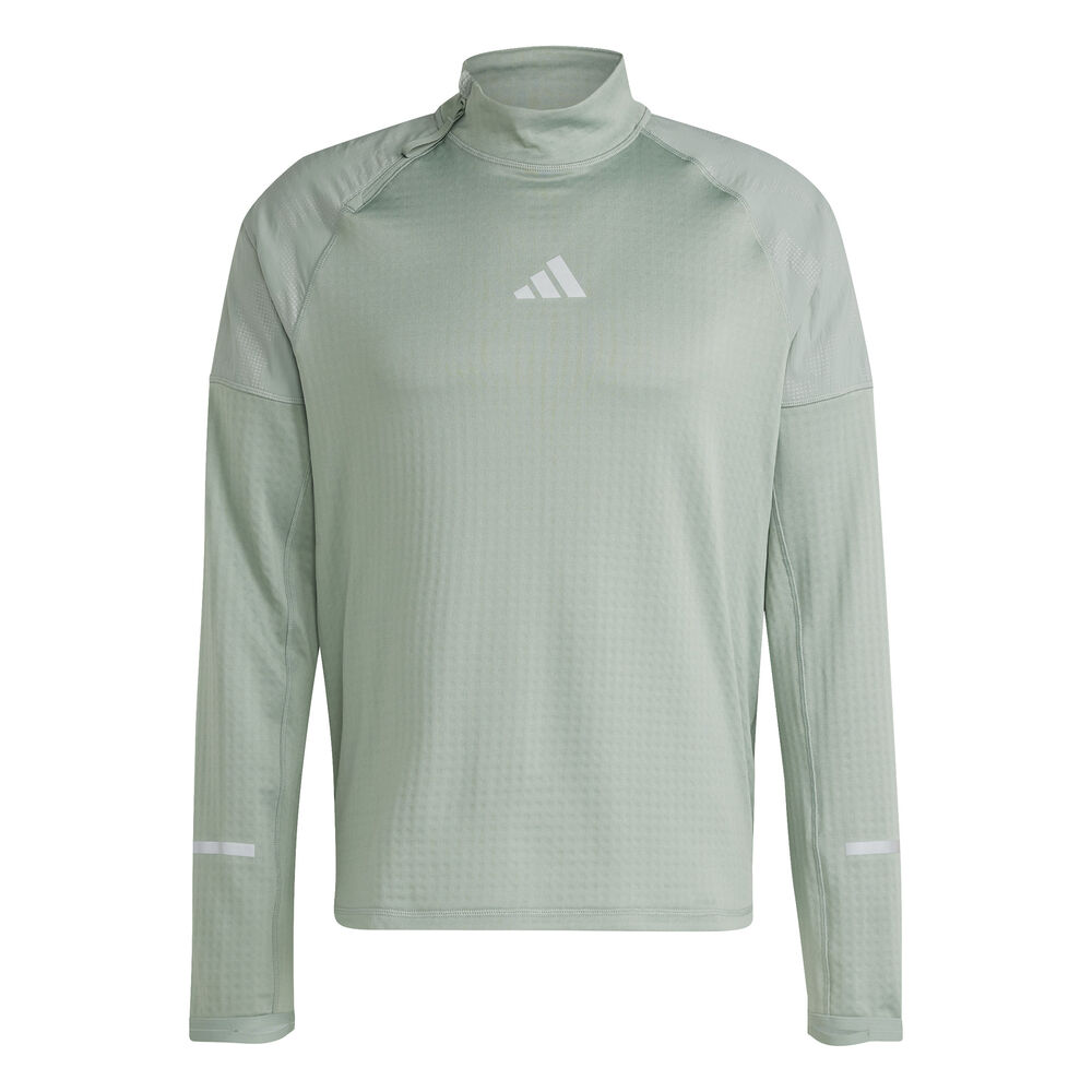adidas Ultimate High Visibility Half-Zip Camiseta De Running Hombres-Gris