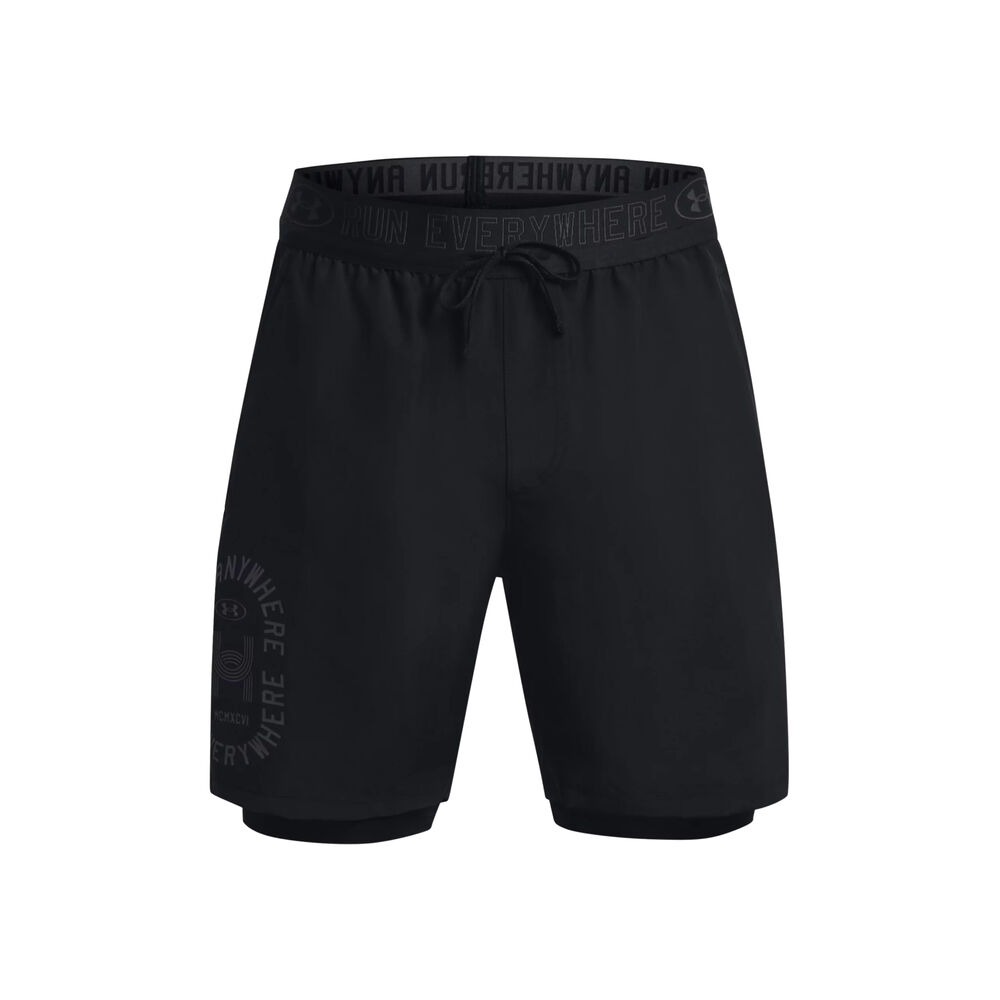 Under Armour Run Everywhere Shorts Hombres - Negro