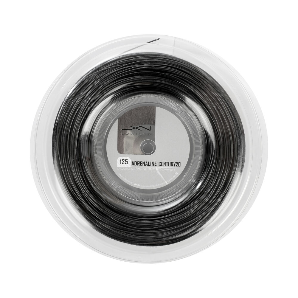 Luxilon Adrenaline Century20 Bobinas De Cordaje 200m Edición Especial - Negro
