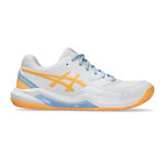 Zapatillas de p&aacute;del ASICS ASICS Gel-Dedicate 8 Zapatilla De P&aacute;del Mujeres-Blanco,Naranja