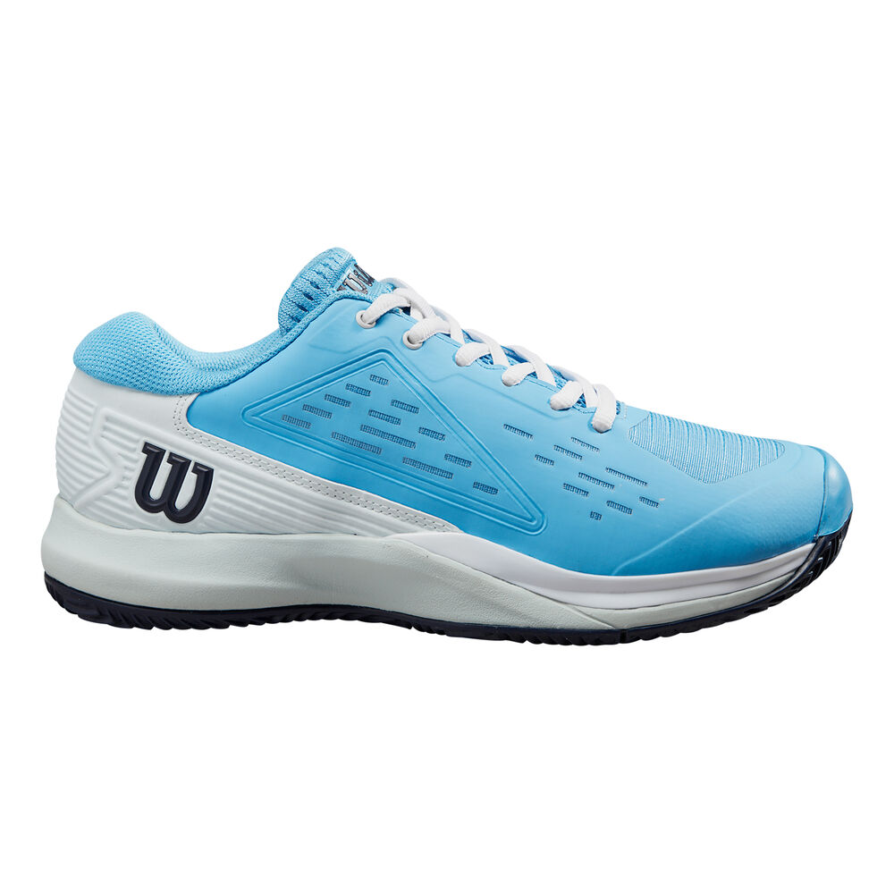 Wilson Rush Pro ACE CLY Zapatilla Tierra Batida Mujeres-Azul Claro,Blanco