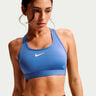 Swoosh Medium Sujetador deportivo Mujeres-azul, blanco