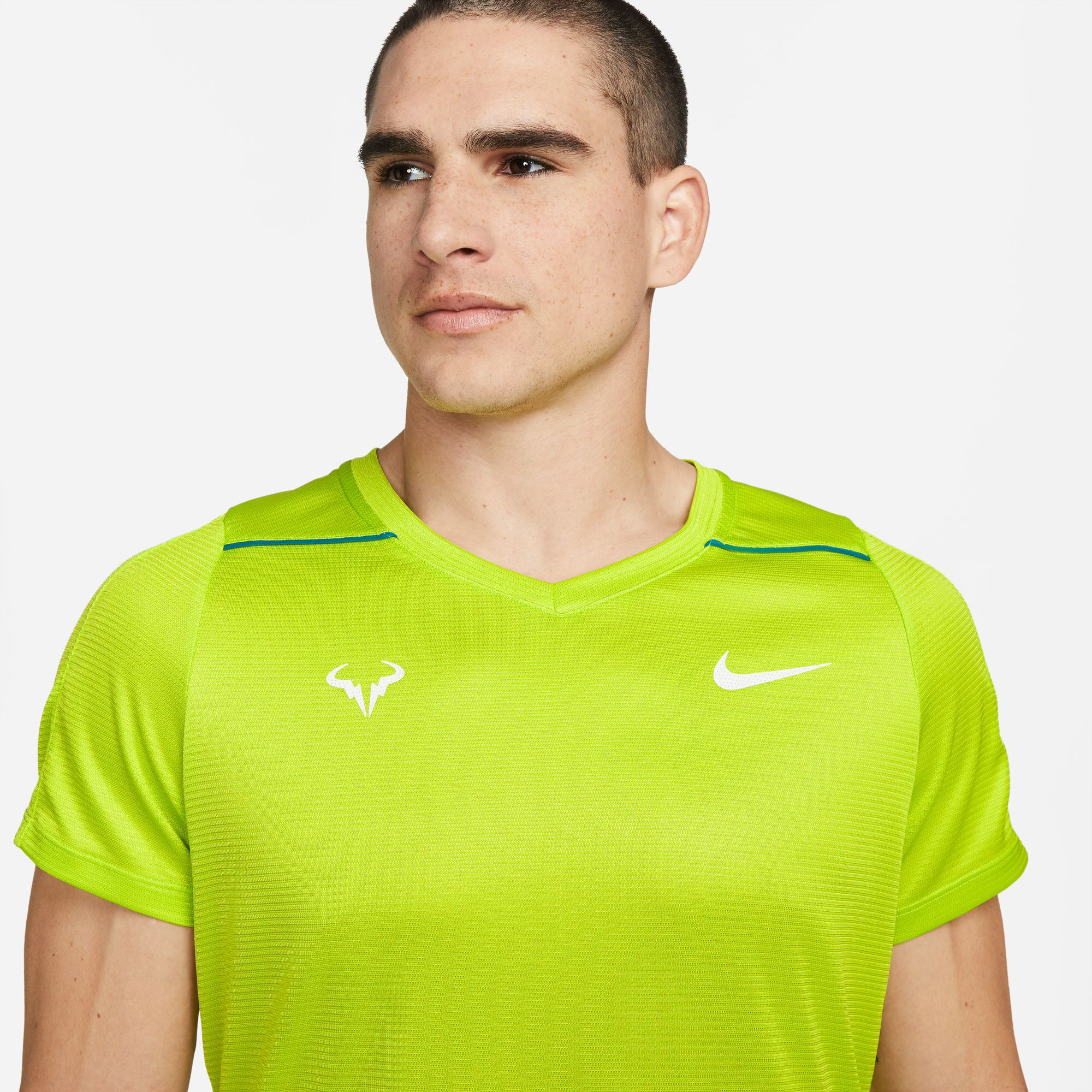 Nike Rafa Challenger - Verde - Camiseta Tenis Hombre