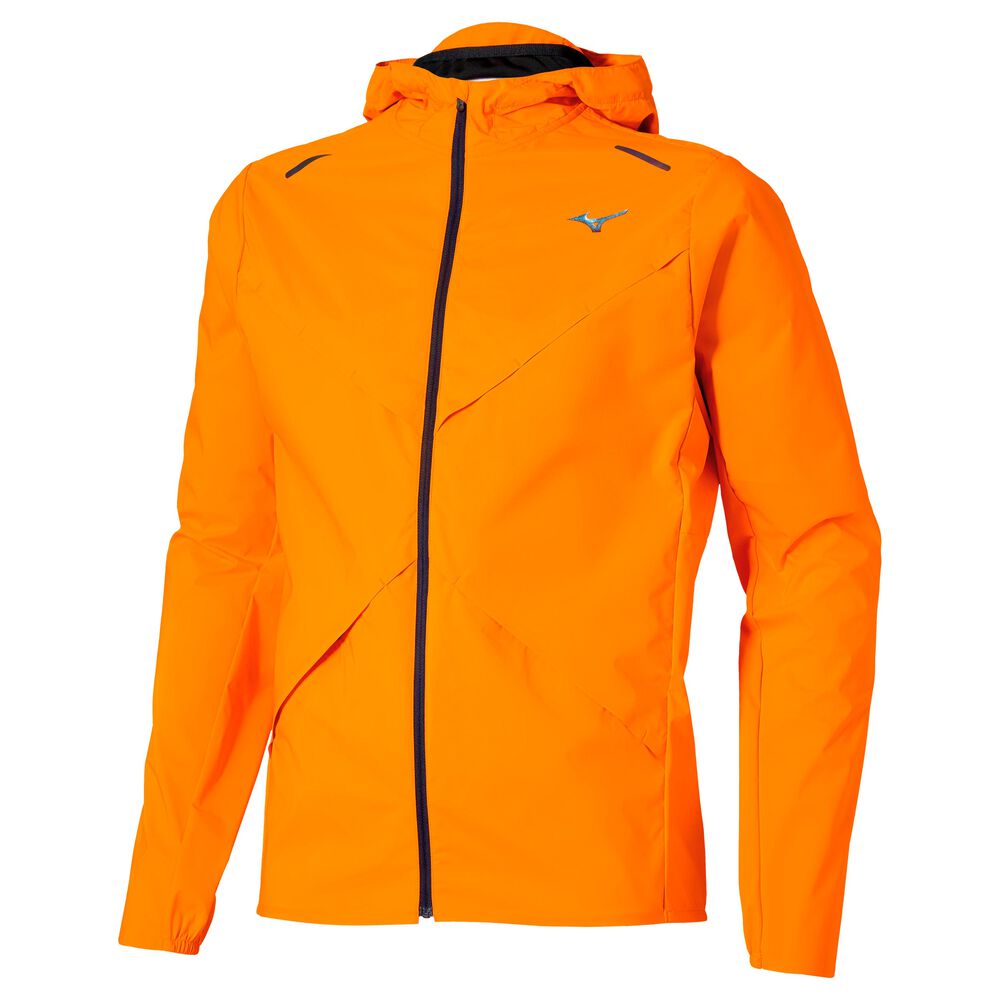 Mizuno Tech Thermal Charge Chaqueta Para Correr Hombres - Rojo