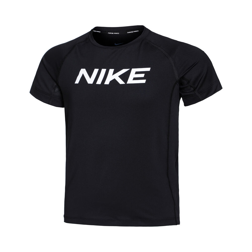 Nike Dri-Fit Pro Camiseta De Manga Corta Chicos-Negro,Blanco