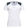 22 Tech Camiseta de manga corta Mujeres - blanco, azul oscuro