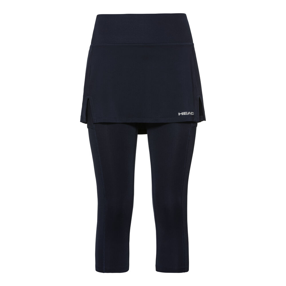 HEAD Club Falda Con Malla Mujeres-Azul Oscuro,Plateado