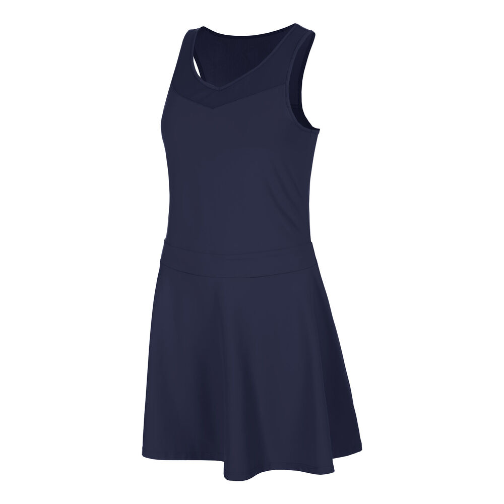 Fila Franja Vestido Mujeres-Azul Oscuro