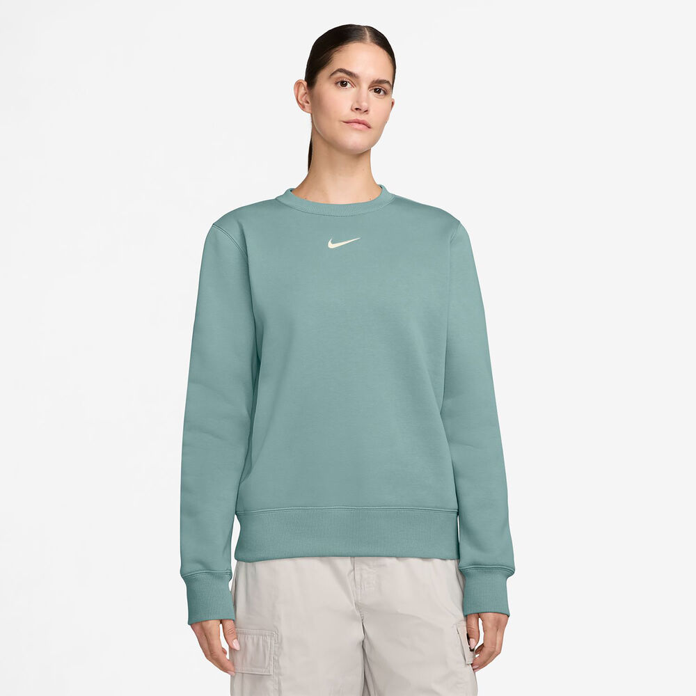 Nike Phoenix Fleece Crew Sudadera Mujeres-Salvia
