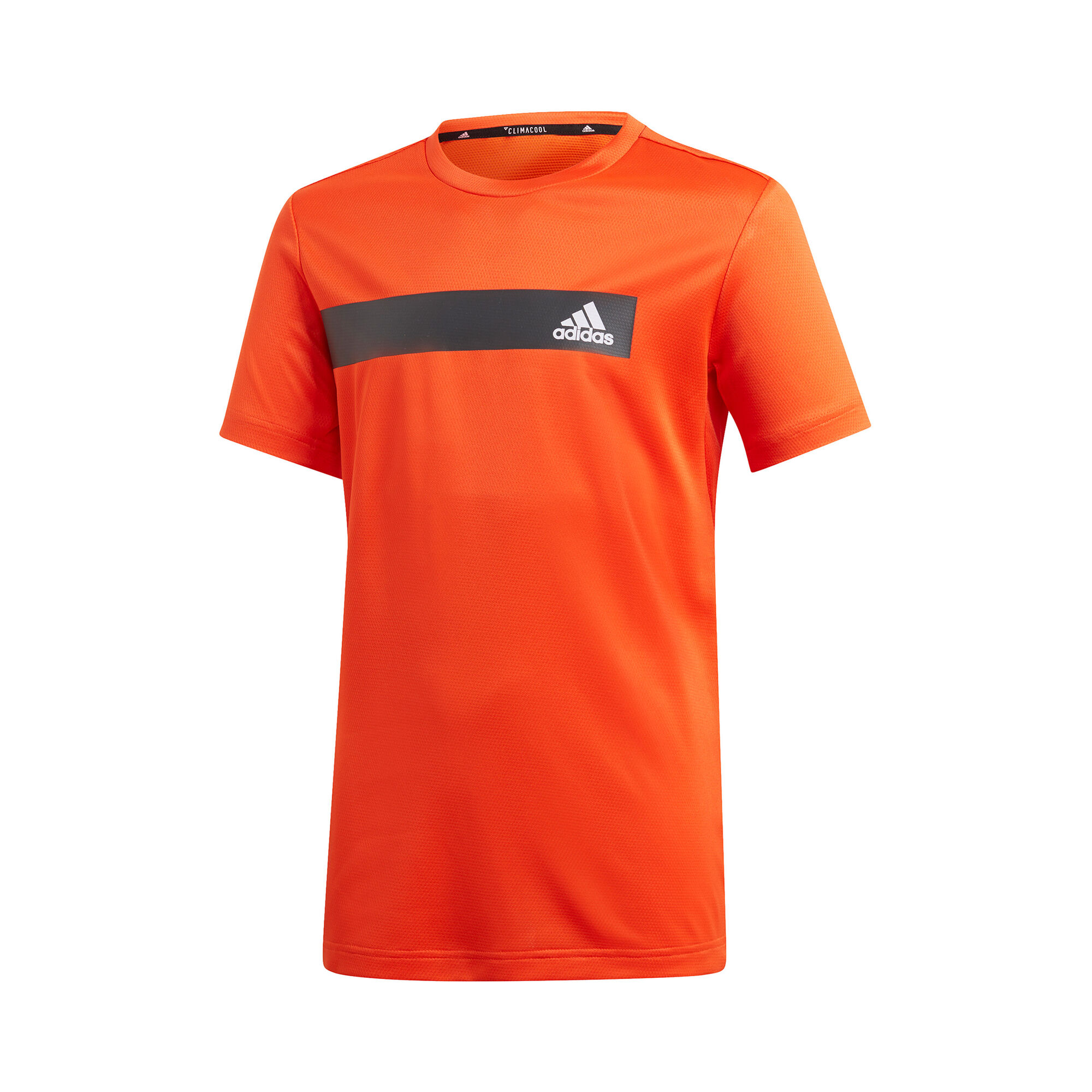 adidas Climacool De Manga Corta Chicos - Naranja, Gris Oscuro compra online | Tennis-Point