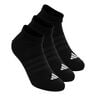 Essentials Low 3P Calcetines de tenis - Pack de 3 Unisex-negro