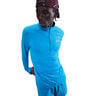 Stride Half-Zip Camiseta de running Hombres - azul, plateado