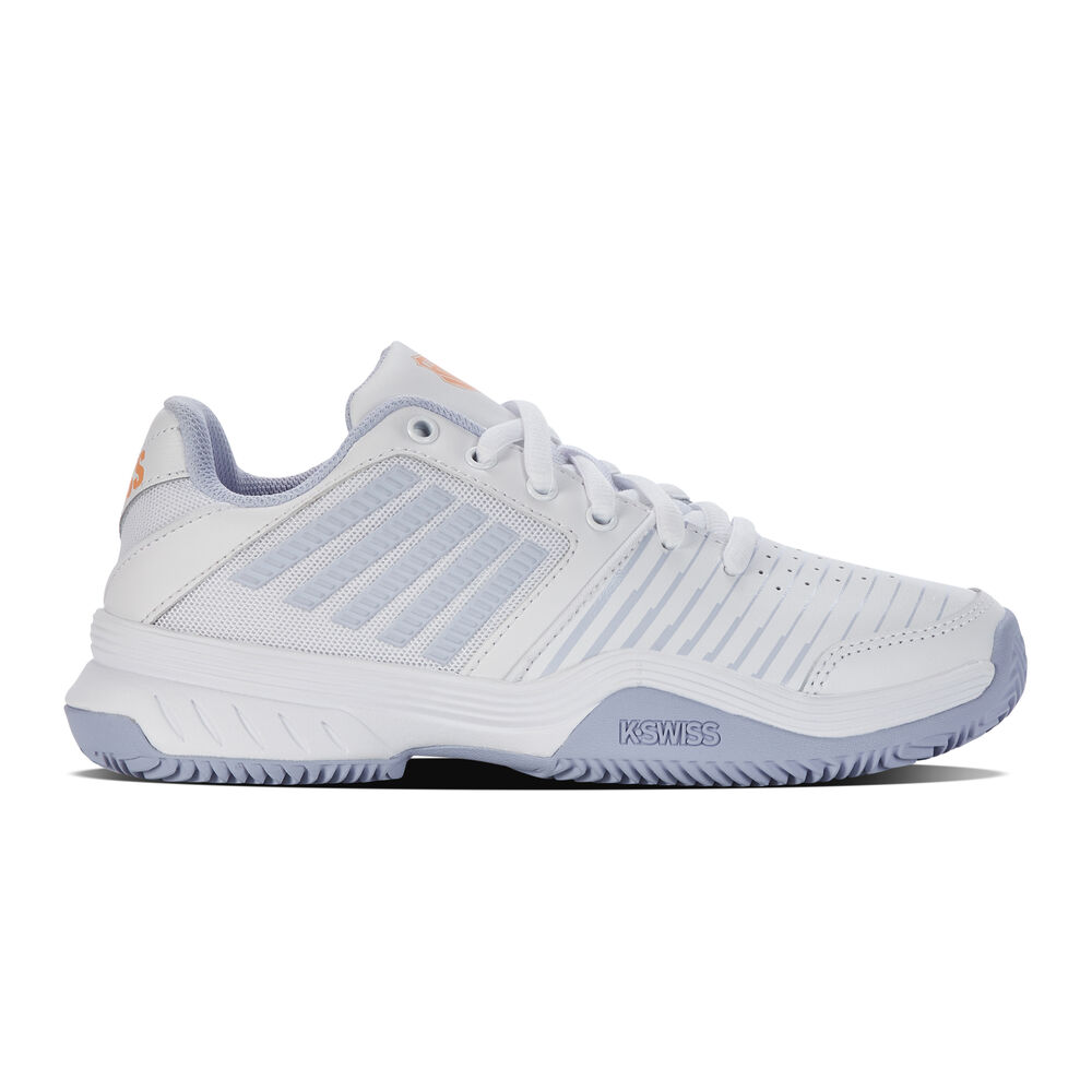 K-Swiss Court Express CLAY Zapatilla Tierra Batida Mujeres - Blanco, Morado