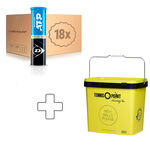 Pelotas De Tenis Dunlop Fort ATP 4 TIN 18x4er Dose plus Balleimer eckig