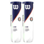 Pelotas de tenis Wilson Wilson Roland Garros All Court 2 Botes De 4 Pelotas