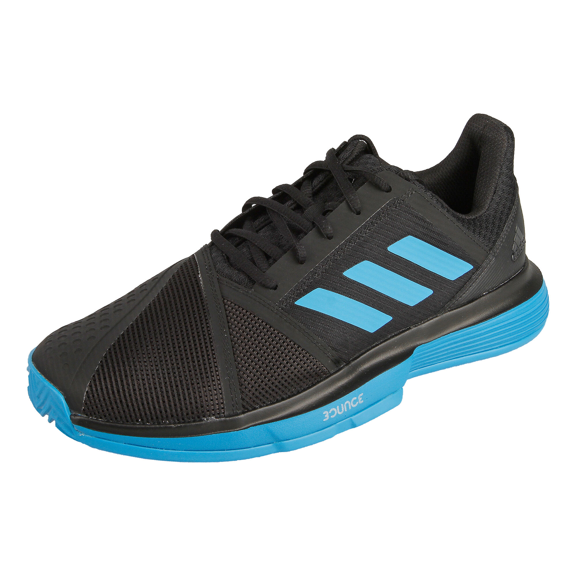 Gracias por tu ayuda Nathaniel Ward Productividad adidas Court Jam Bounce Clay Zapatilla Tierra Batida Hombres - Negro, Azul  Claro compra online | Tennis-Point