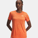 Ropa Under Armour Under Armour Tech Twist Camiseta de manga corta Mujeres - naranja, blanco