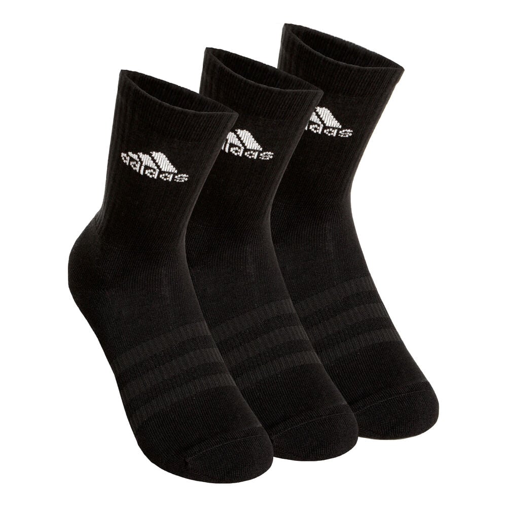 adidas Sportswear Crew Calcetines Deporte Pack De 3-Negro,Blanco