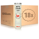 Pelota presurizada Wilson Wilson WTV TOUR 2.0 Bote de 4 pelotas 