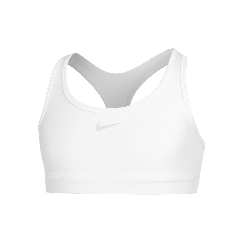 Nike Dri-Fit Swoosh Sujetador Deportivo Chicas-Blanco