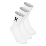 Ropa On On Logo Sock High 3P Calcetines de tenis Unisex-blanco