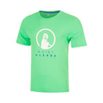 Ropa de tenis Quiet Please Quiet Please Advantage Logo Camiseta de manga corta Chicos - verde, blanco