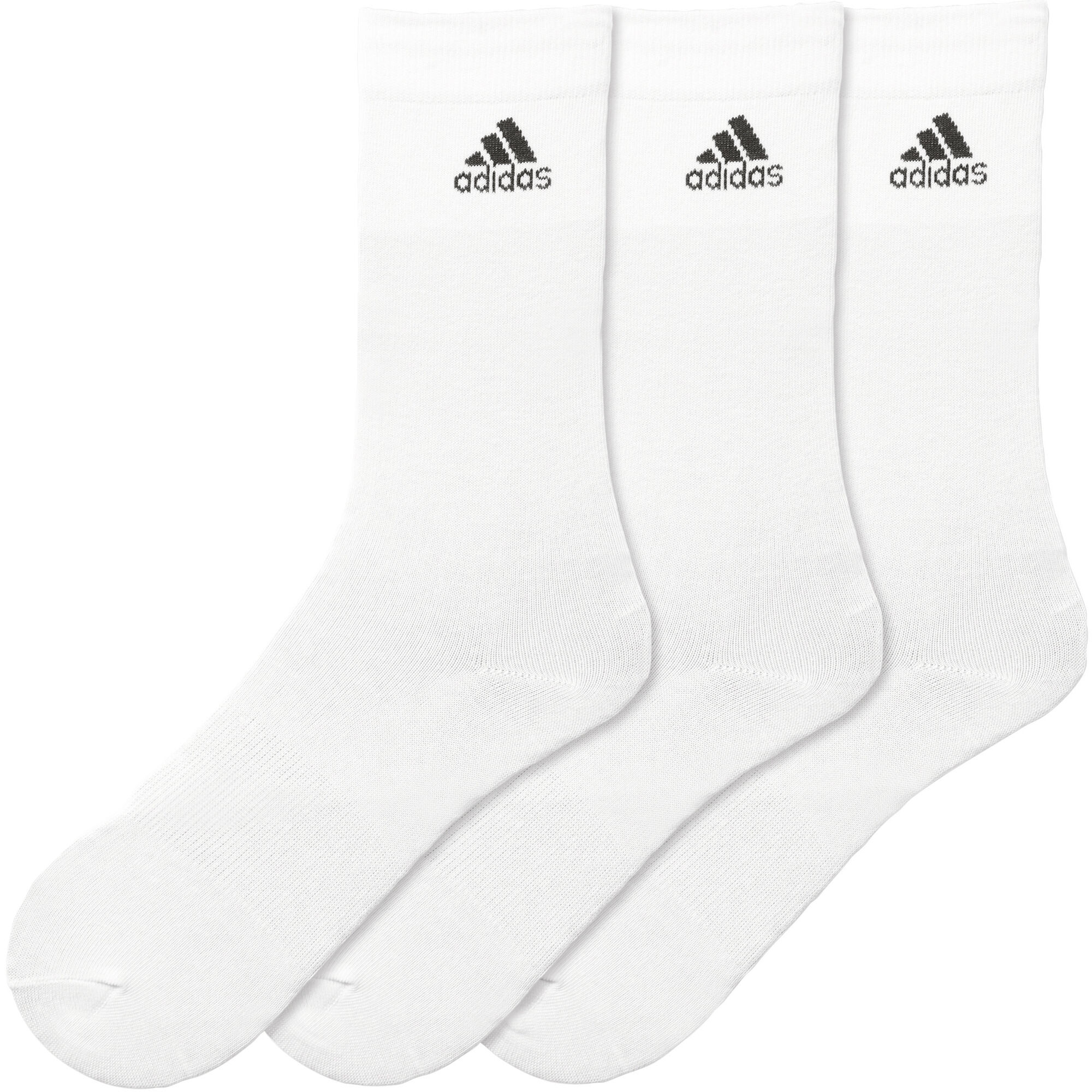 adidas Performance Crew Thin Calcetines Deporte Pack 3 - Blanco, Negro compra online | Tennis-Point