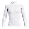 Heatgear Comp Mock Camiseta De Manga Larga Hombres-Blanco