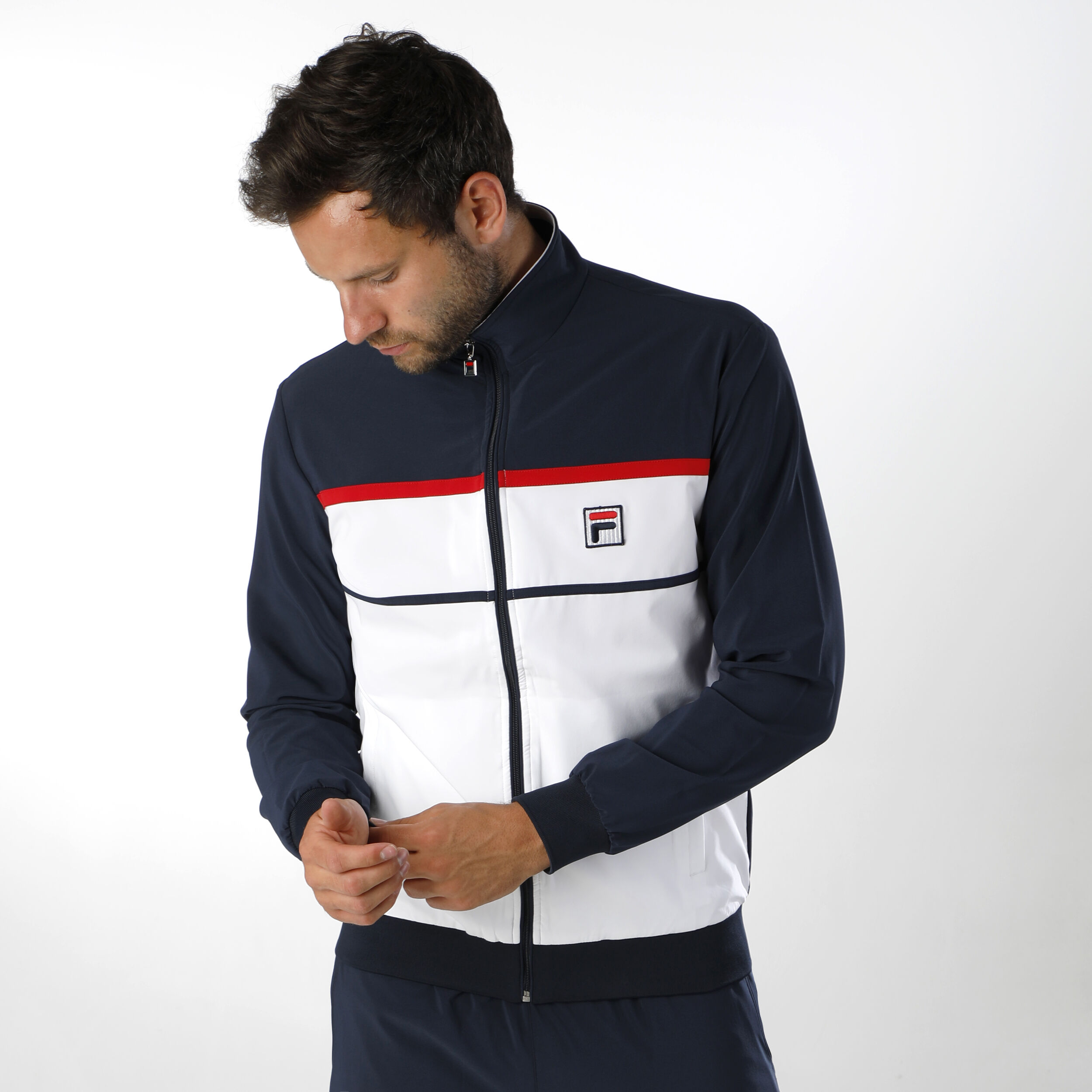 Chaqueta fila blanca sales