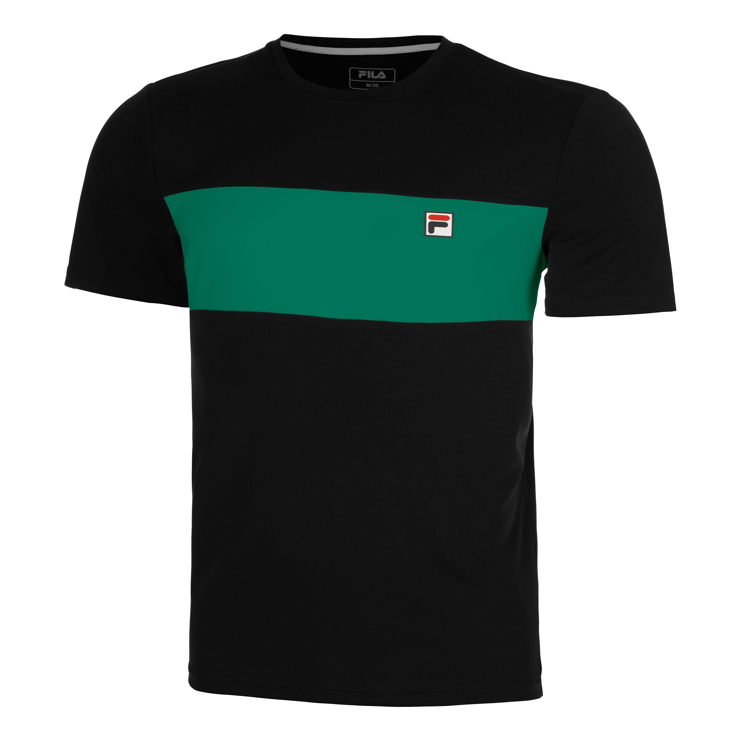 Buy Fila Bosse Camiseta De Manga Corta Hombres Negro Verde online Tennis Point ES