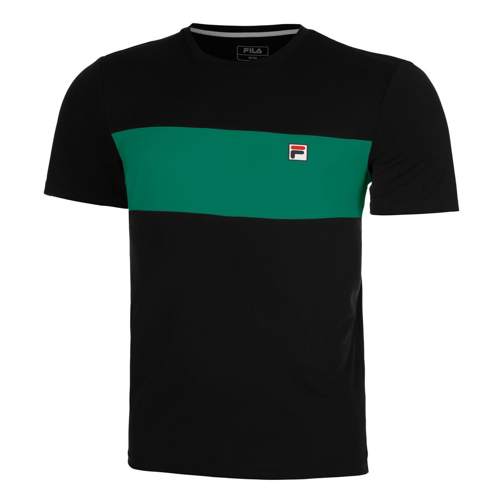Fila Bosse Camiseta De Manga Corta Hombres - Negro, Verde