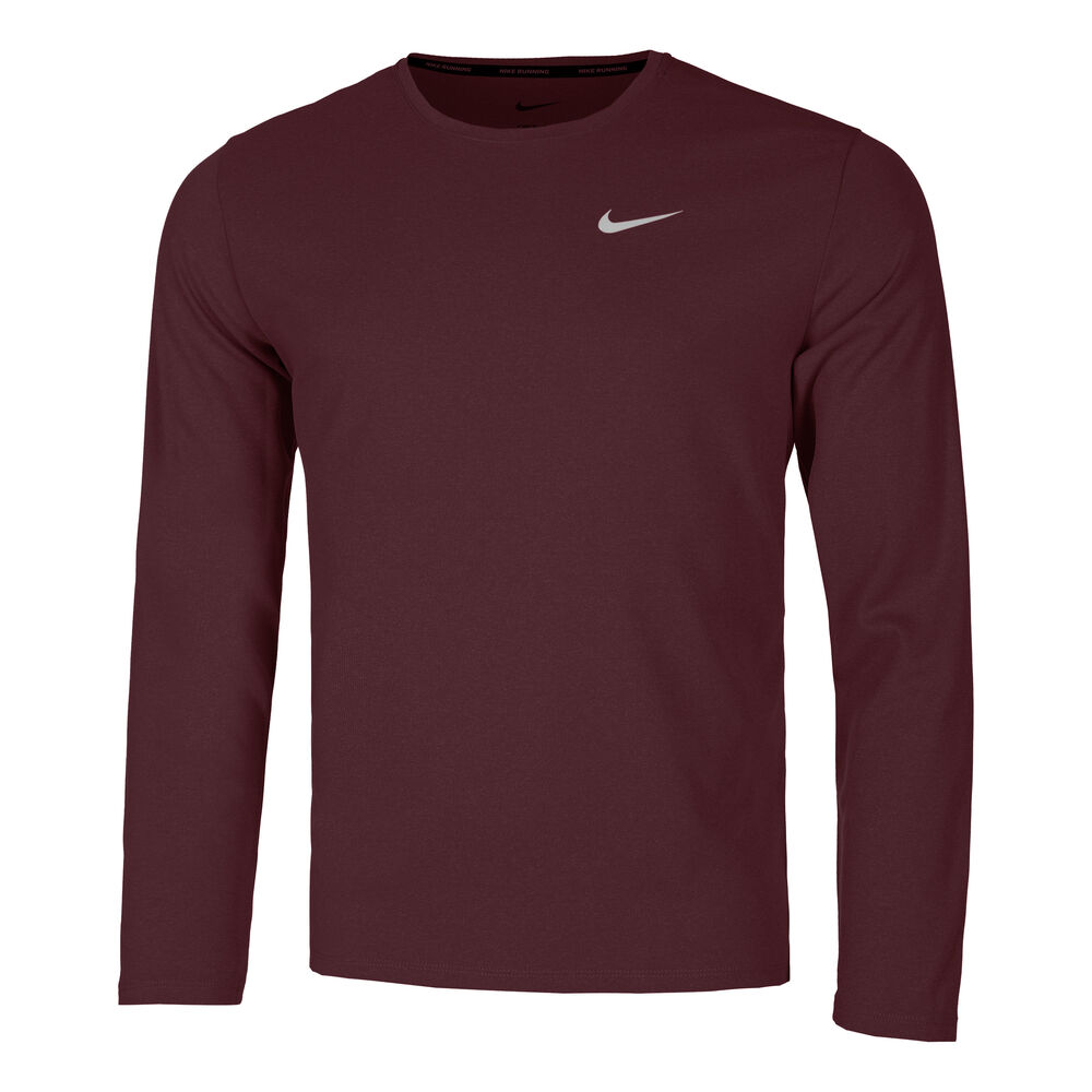 Nike Dri-Fit UV Miler Camiseta de running Hombres - rojo vino,