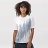 Performance Camiseta De Manga Corta Mujeres-Blanco,Azul Oscuro