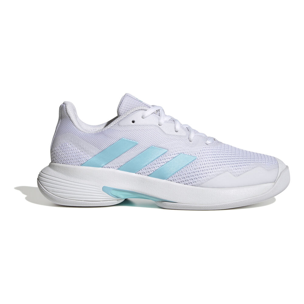 adidas CourtJam Control Zapatilla Para Pista Cubierta Mujeres-Blanco,Turquesa