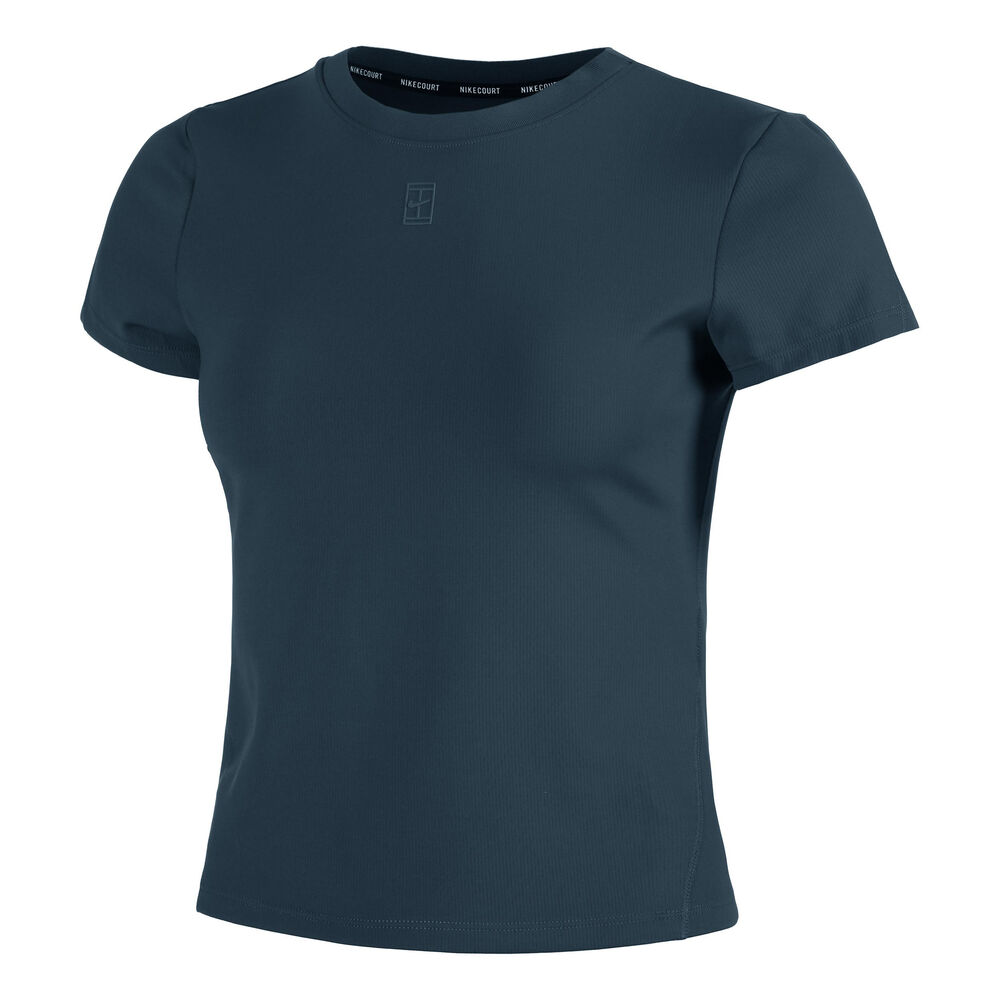 Nike Court Dri-Fit Advantage Camiseta De Manga Corta Mujeres-Azul Oscuro,Azul Oscuro