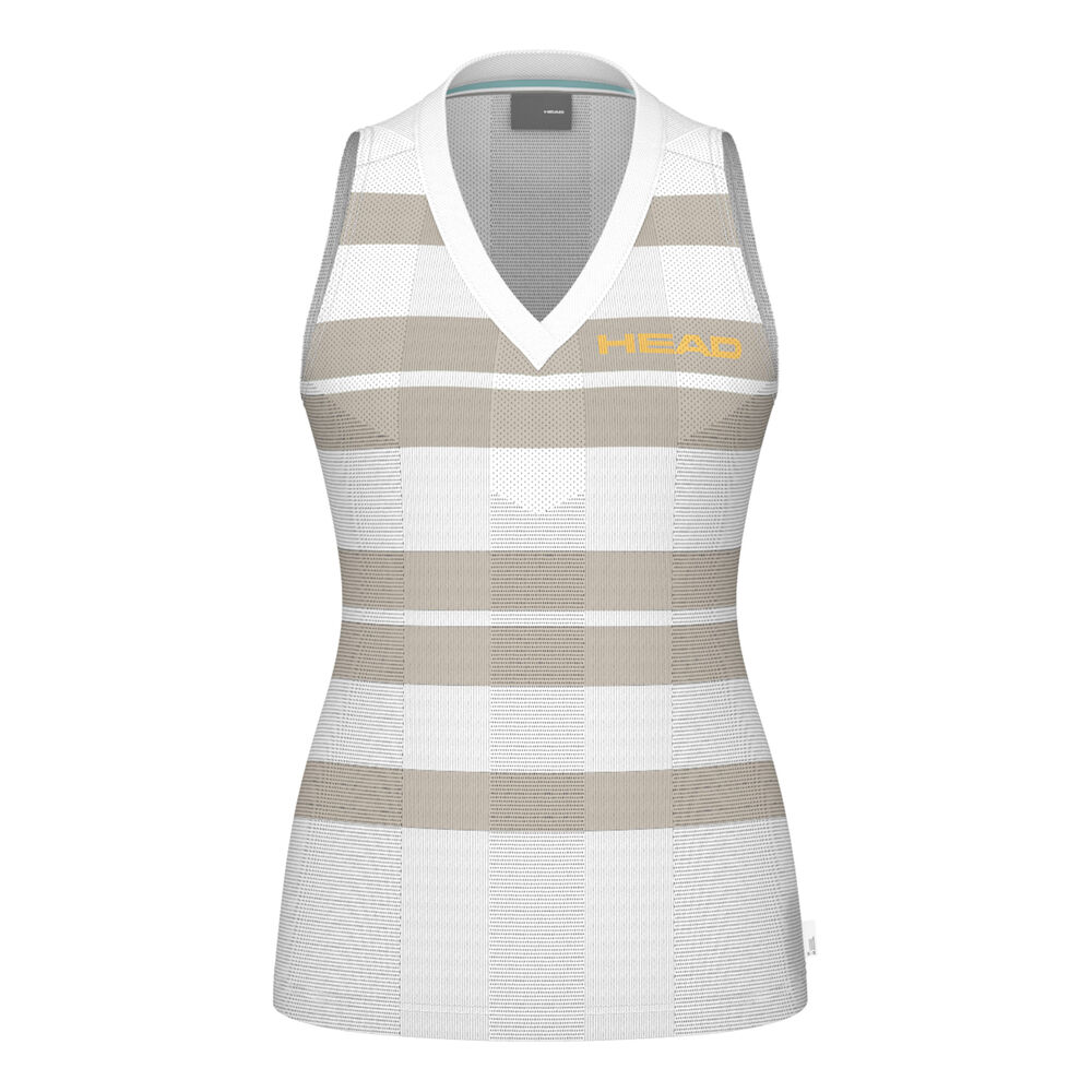 HEAD Performance Camiseta De Tirantes Mujeres-Blanco,Beige