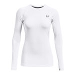 Ropa Under Armour Under Armour Authentics Crew Camiseta De Manga Larga Mujeres-Blanco