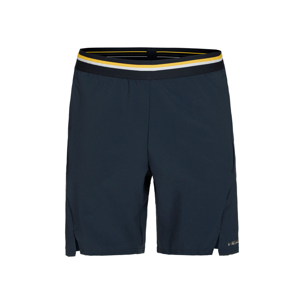 HEAD Performance Shorts Hombres-Azul Oscuro,Amarillo Oro