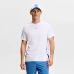 Ropa de tenis JLindeberg JLindeberg Court  Camiseta de manga corta Hombres-blanco