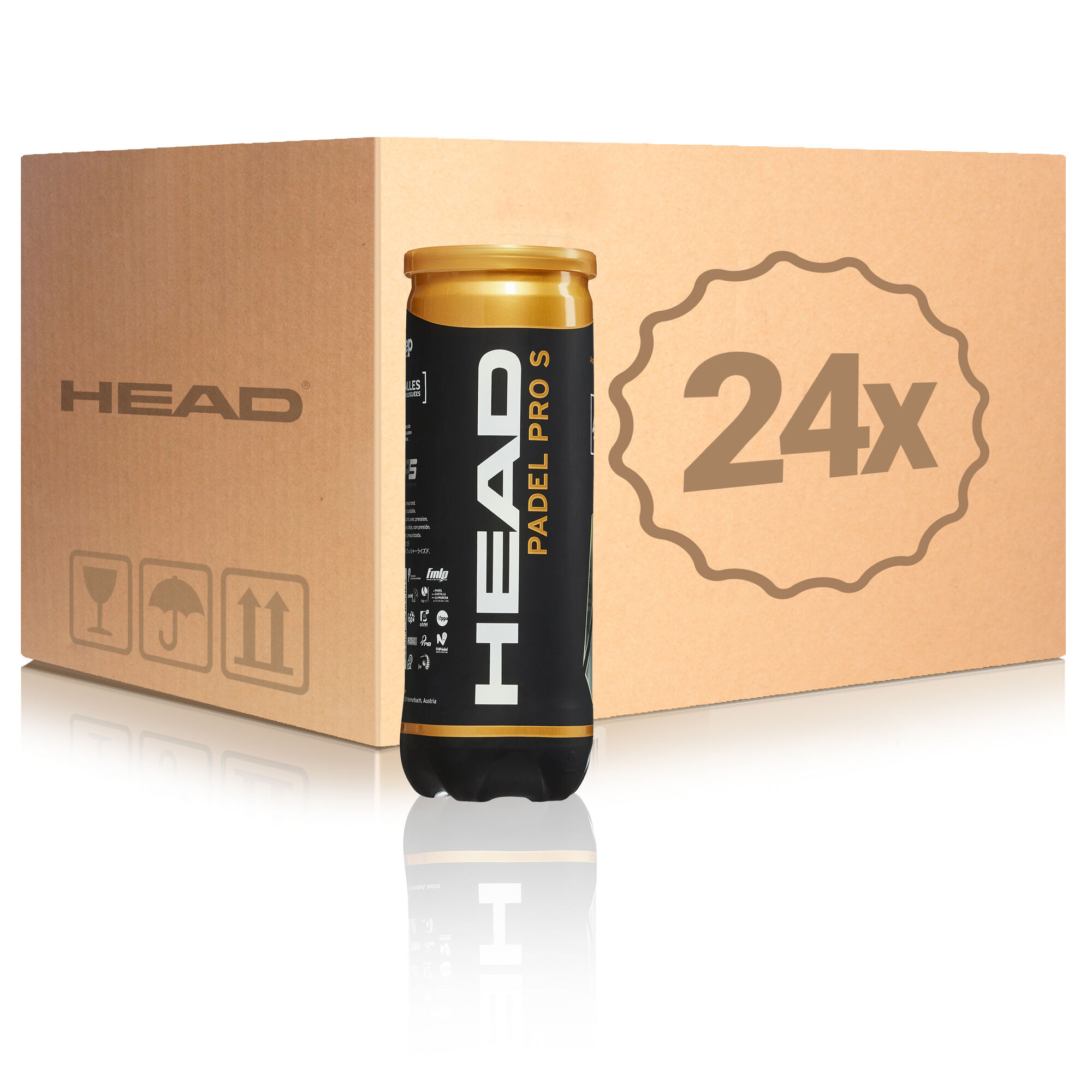 Buy HEAD Padel Pro S 24 Botes De 3 Pelotas En Caja online