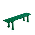 Accesorios De Pista Tegra Tennisplatzsitzbank ohne Lehne, Länge 1,50 m, grün
