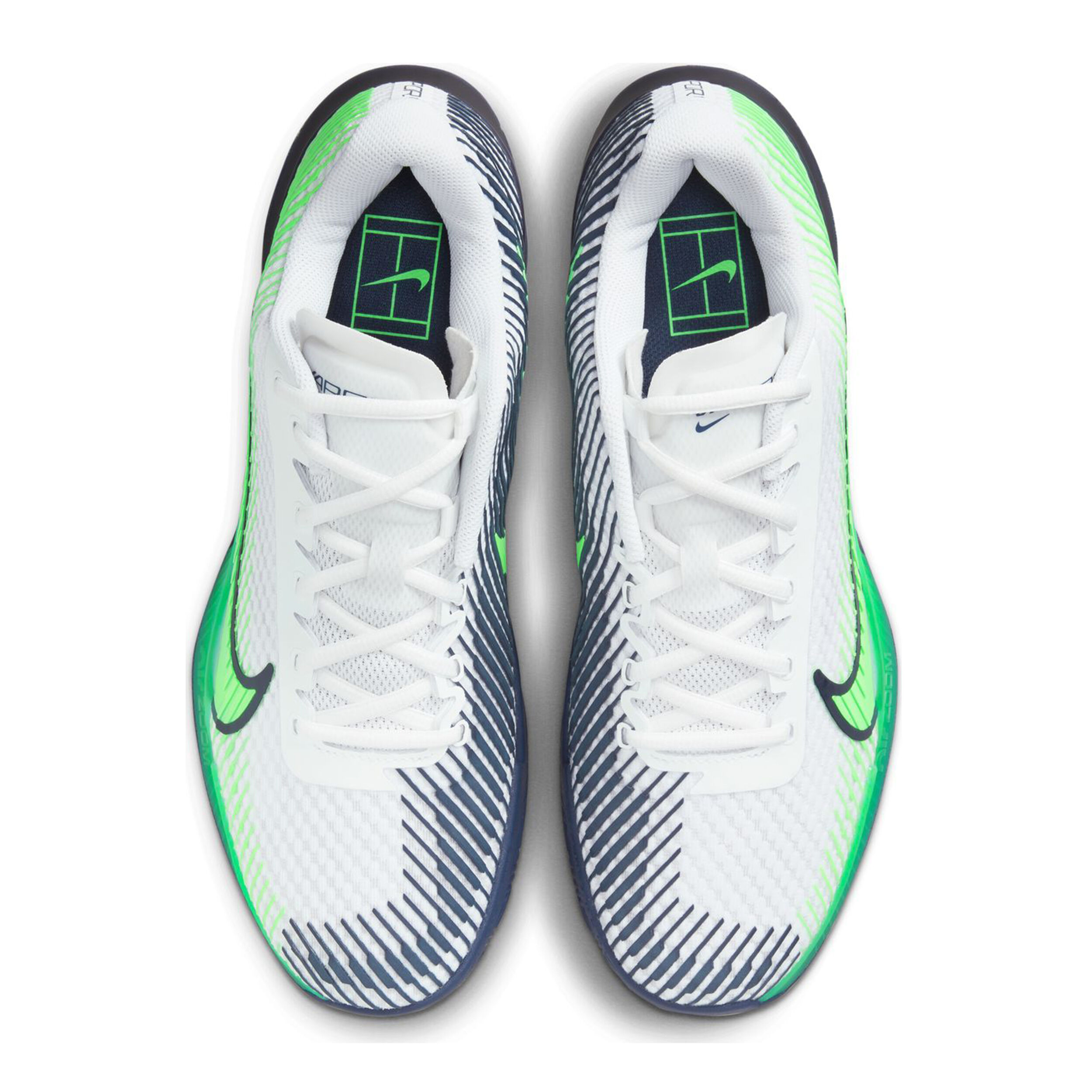 Tenis mercurial on sale blanco con verde