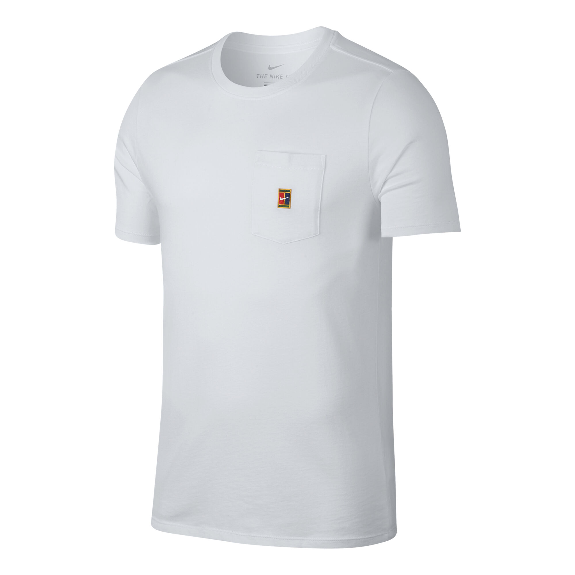 Nike Court Camiseta De Manga Corta Hombres - Blanco, Rojo compra online | Tennis-Point