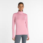 Ropa New Balance New Balance Essentials Space Dye Quarter Zip Camiseta de manga larga Mujeres-rosa