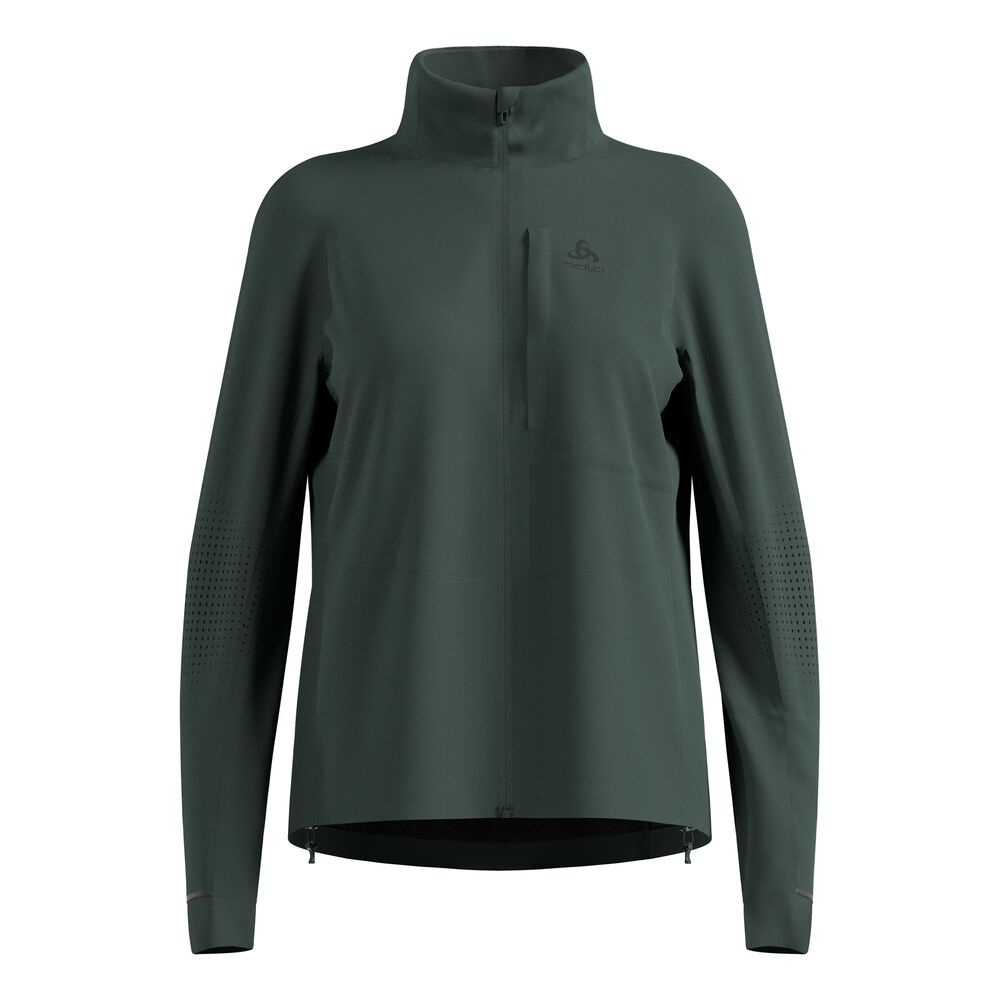 Odlo Zeroweight Pro Warm Reflective Chaqueta Para Correr Mujeres-Oliva